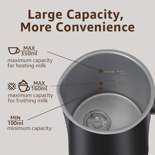 4 in 1 Electric Milk Steamer for Coffee, Latte, Macchiato, Cappuccino and Hot Chocolate
| Automatic Warm and Cold Foam